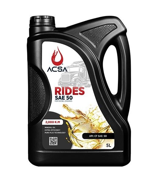 زيت محرك ديزل 5لتر (SAE 50)رايدس من أكسا